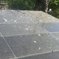 Vies zonnepaneel met slecht rendement